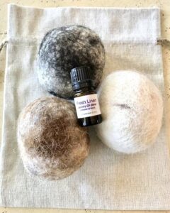 inshanti pure essential oils laundry kit wool balls fresh linen pure essential oil blend