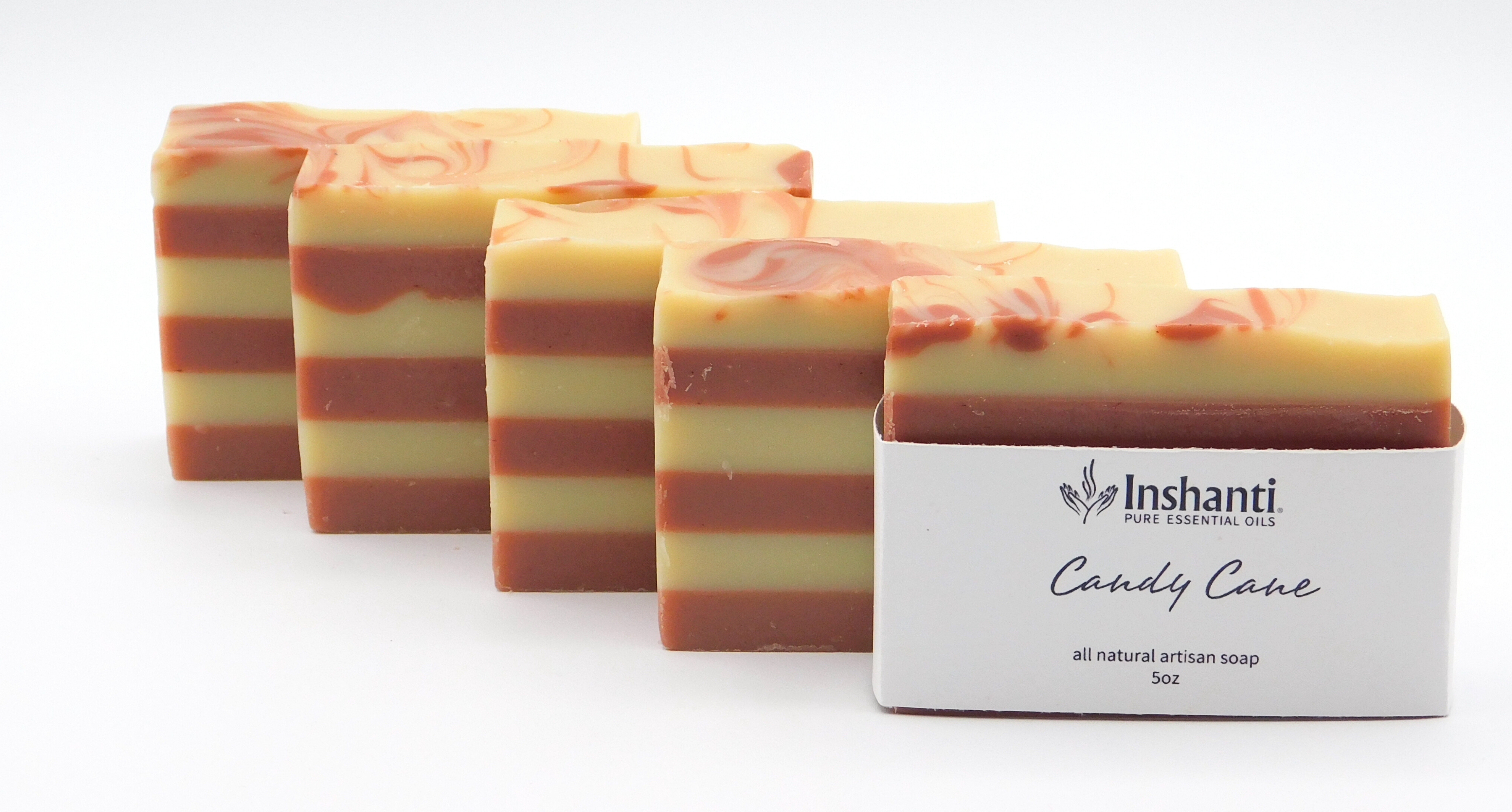 candy cane holiday soap bar