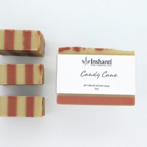 candy cane holiday soap bar