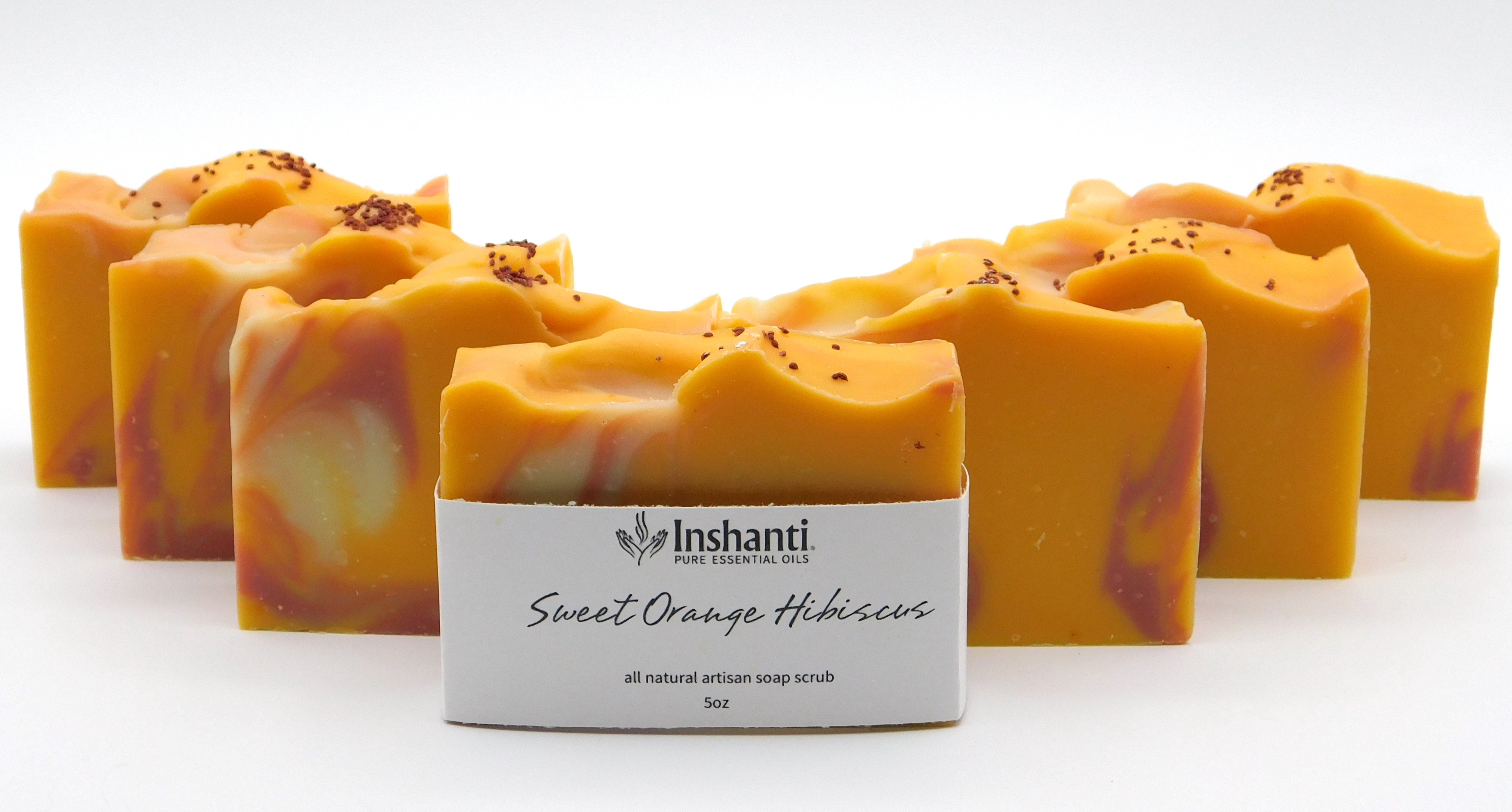 sweet orange hibiscus soap bar